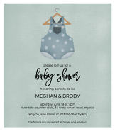 Blue Overalls Invitation